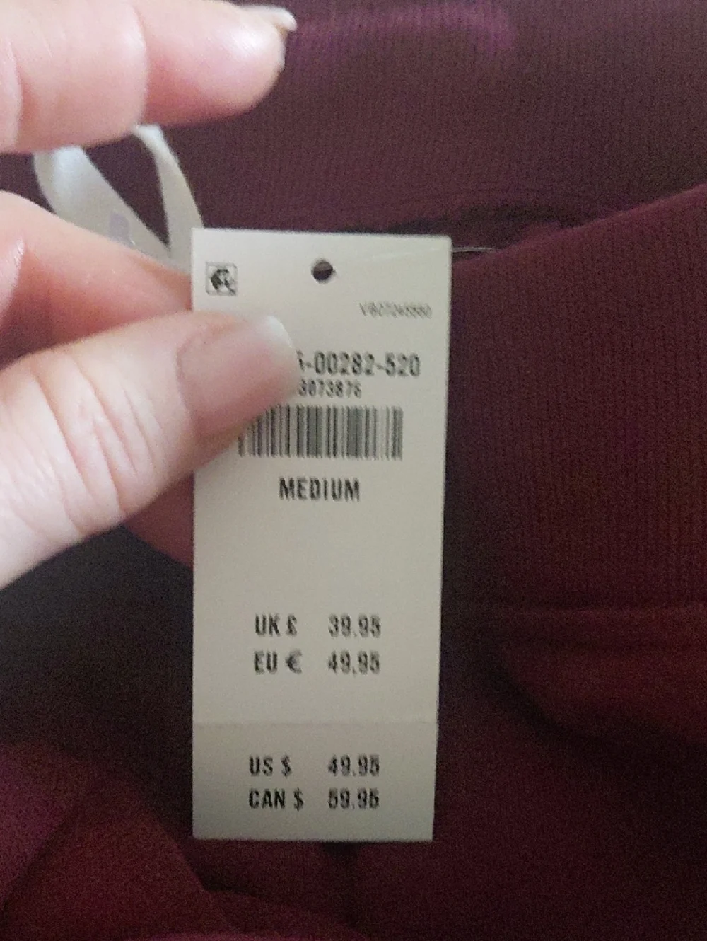 Hollister Burgundy 1994 Sweatpants - Picture 3 of 3